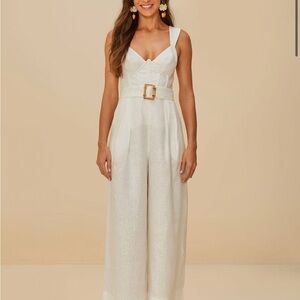 NWT Farm Rio Jumpsuit with Belt